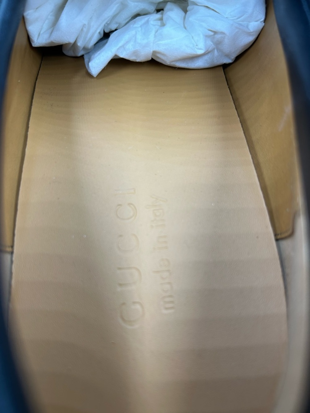 Men's Gucci, leather platform, lug sole horse bit loafers size 12 made in Italy - Picture 7 of 9